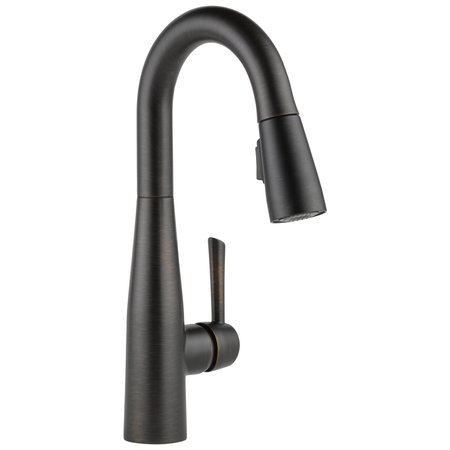 DELTA Essa Single Handle Pull-Down Bar/Prep Faucet 9913-RB-DST-IN